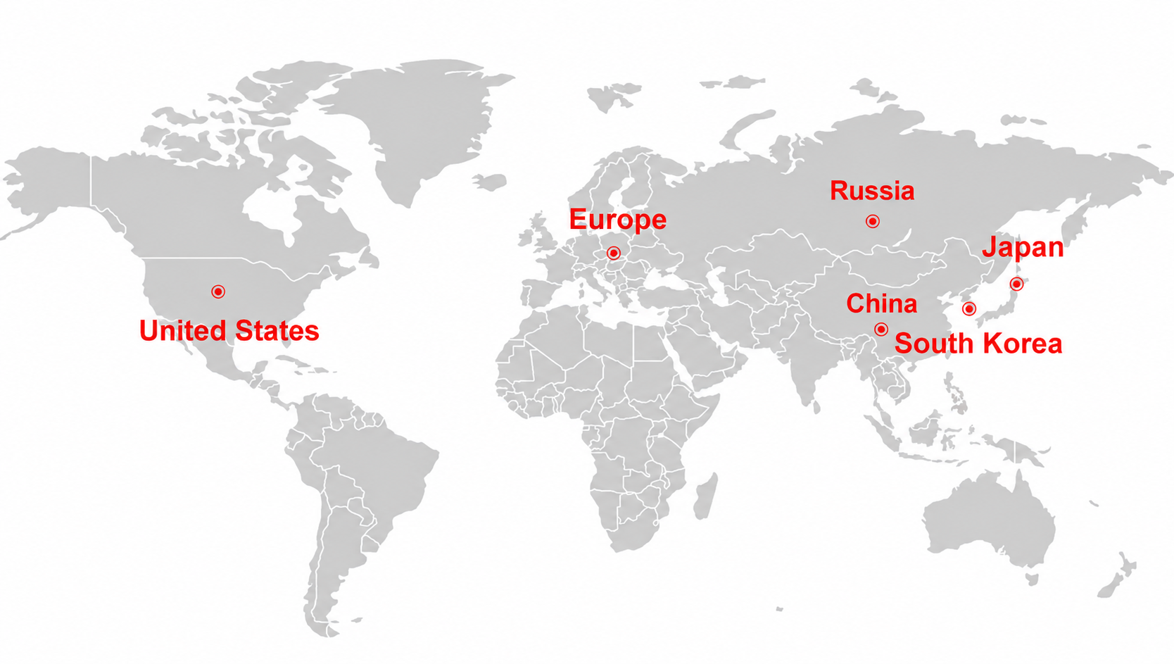 Regions served by NIVAPET products